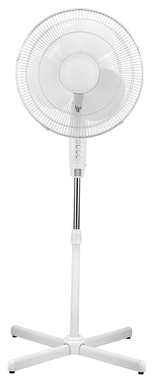 Cool Works Crsf-16b1 16 White Oscillating 3-Speed Fan