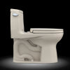 TOTO® UltraMax® II One-Piece Elongated 1.28 GPF Universal Height Toilet with CEFIONTECT and SS124 SoftClose Seat, WASHLET+ Ready, Bone - MS604124CEFG#03