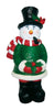 Alpine Snowman w/Holly Statue Yard Dr