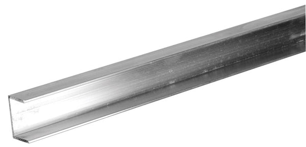 Boltmaster 1/16 in. x 1/4 in. W x 72 in. L Mill Aluminum U Channel (Case of 5)