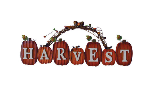 Harvest Sign Wall Hangng (Pack of 6)