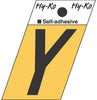 Hy-Ko 1-1/2 in. Black Aluminum Letter Y Self-Adhesive 1 pc. (Pack of 10)