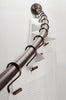 iDesign Curved Shower Rod 72 in. L Bronze Brown