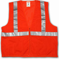 Job Sight Class II Safety Vest, Orange, XXXXL/XXXXXL