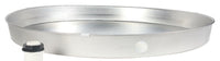 Water Heater Drain Pan With Fitting, Aluminum, 22 x 2.25-In.