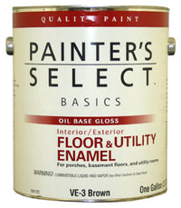 Basics Floor & Utility Enamel, Oil-Base, Black, 1-Gallon (Pack of 2)