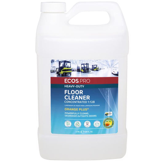ECOS Pro Earth Friendly Products Orange Scent Floor Cleaner Liquid 128 oz. (Pack of 4)