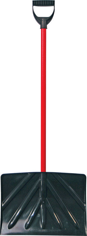 Ames 18 in. Poly Blade Snow Shovel with 50 in. Steel Handle (Pack of 6)