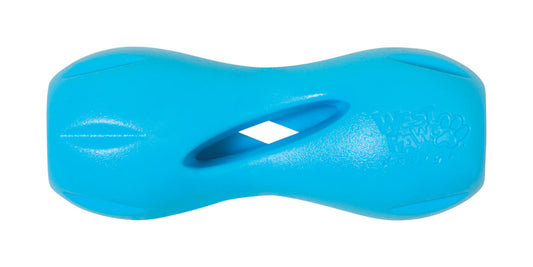 West Paw  Zogoflex  Blue  Qwizl  Synthetic Rubber  Dog Treat Toy/Dispenser  Small
