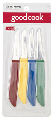 Good Cook  Assorted Colors  Stainless Steel  Paring Knife