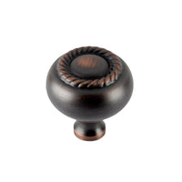 Bulldog Round Cabinet Knob 1 in. D 2 pk