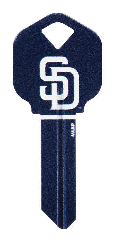 Hillman San Diego Padres Painted Key House/Office Universal Key Blank Single (Pack of 6).