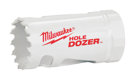 Milwaukee  Hole Dozer  1 in. Dia. x 2.7 in. L Bi-Metal  Hole Saw  1/4 in. 1 pc.