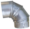 Builder's Best 4 in. D Silver Aluminum Elbow