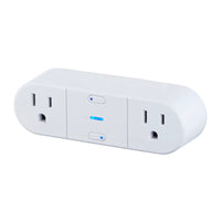 Globe 15 amps 125 volt Duplex White Electrical WiFi Outlet 1 pk