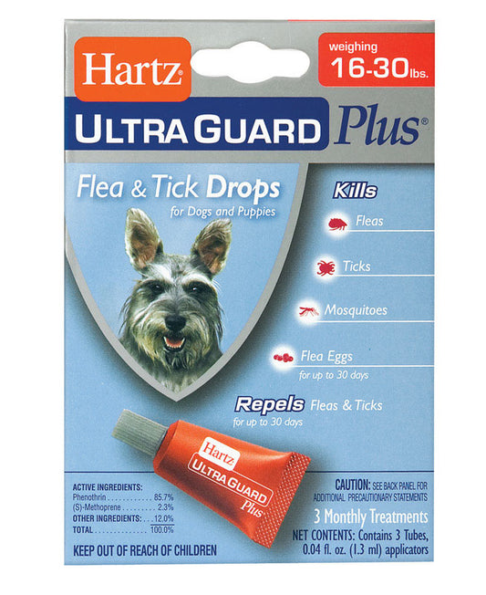 Hartz UltraGuard Plus Liquid Dog Flea and Tick Drops 0.04 oz