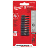 Milwaukee  SHOCKWAVE  Hex  Multi Size   x 1 in. L Impact Insert Bit Set  Steel  9 pc.