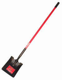 Square-Point Shovel, Fiberglass Cushion-Grip Handle