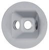 TayMac  Round  Plastic  1 gang Weatherproof Cover  For Light Fixtures