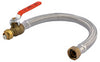 Shark Bite U3068FLEX18BVLF 1/2" X 3/4" X 18" Stainless Steel Braided Flexible Water Heater Connector With Ball Valve