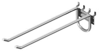 Southern Imperial  12 in. L Chrome  Gray  Dual Prong Hook
