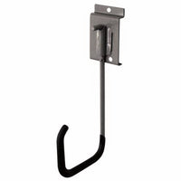 Crawford 8 in. L Powder Coated Black/Silver Steel Utility Hook 50 lb. cap. 1 pk
