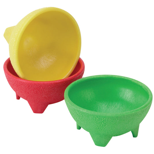 Imusa Assorted Color Plastic Salsa Bowls 5 in. Dia.