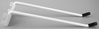 John Sterling Corp 0158-12WT 12" White Tap Mount Heavy Duty Double Peg