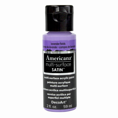 Americana Multi Surface Craft Paint, Satin, Lavender Fields, 2-oz. (Pack of 3)
