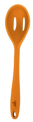 Spoon, Slotted, Flexible, Orange Silicone