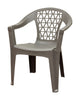 Adams Penza Gray Polypropylene Frame Stackable Chair