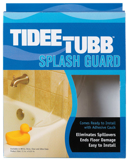 Plumb Pak Tidee-Tubb Ultra Clear Plastic Splash Guard 9.3 L x 11 H in. for Eliminates Spillovers