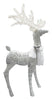 Celebrations  Cool White  48 inch in. Yard Decor  Standing Deer with Scarf and Ornaments