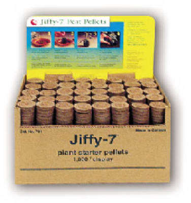 Jiffy-7 Plant Starter Pellet, 36mm, 1,000-Ct. Bulk Display