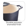5.5 Qt Enameled Cast-Iron Series 1000 Covered Round Dutch Oven - Dark Blue