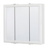 Continental Cabinets  24 in. H x 24 in. W x 4.44 inch in. D Square  Satin  Tri-View Medicine Cabinet