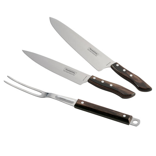 BBQ Bundle:   2 Chef's Knives & 1 Grill Fork