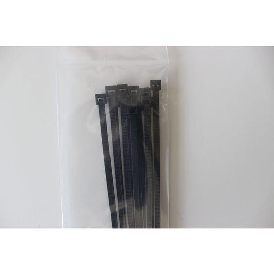 Black Point Products 11.1 in. L Black Cable Tie 10 pk
