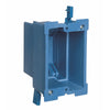 Carlon  Super Blue  7-5/8 in. Rectangle  Thermoplastic  1 gang Outlet Box  Blue