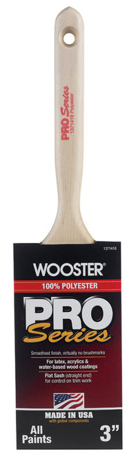 Wooster  Pro Series  3 in. W Flat  Paint Brush