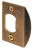 Prime-Line Defender Security 2.25 in. H Antique Brass Brown Steel Latch Strike Plate