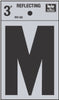 Hy-Ko 3 in. Reflective Black Vinyl Letter M Self-Adhesive 1 pc. (Pack of 10)