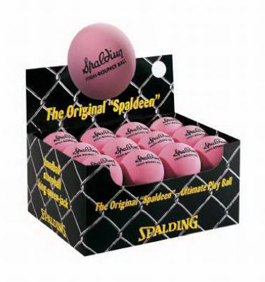 Pelota de alto rebote, pequeña, rosa (paquete de 24)