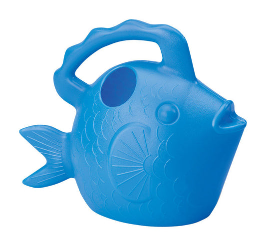 Novelty Blue 0.75 gal Plastic Squirt The Fish Watering Can