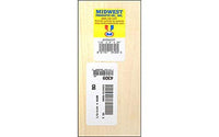 BASSWOOD 3/8" x 3" x 24"