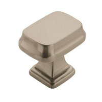 Amerock  Grace Revitalize Collection  Round  Cabinet Knob  1-1/8 in. Dia. 1-1/8 in. Satin Nickel  1 pk