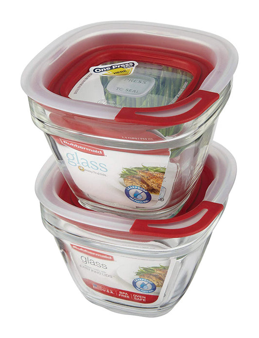 Rubbermaid 1.5 cups Food Storage Container (Pack of 4)