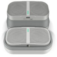 Audio Mo Expandable Wireless Speaker + Universal Click Mount & Wallet, Snow
