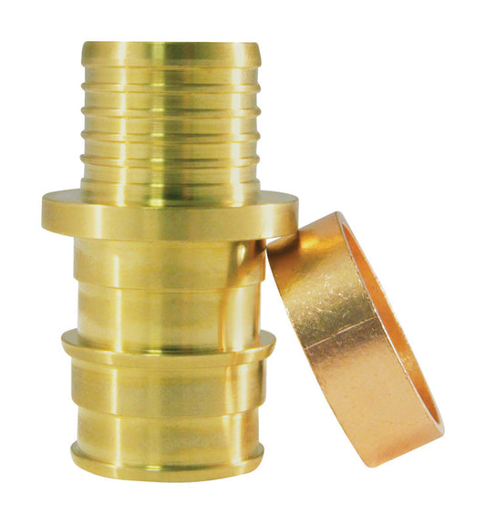 Apollo Expansion PEX / Pex A 1/2 in. Expansion PEX in to X 1/2 in. D Barb Brass Transition Coupling