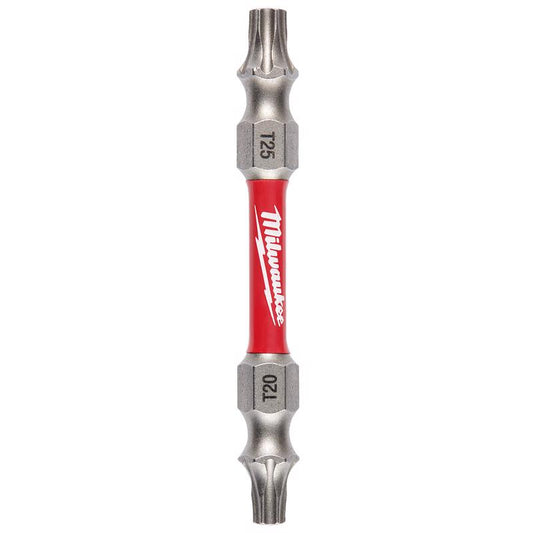 Milwaukee  SHOCKWAVE  Torx  T20/T25   x 2-3/8 in. L Impact Double-Ended Power Bit  Steel  1 pc.